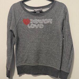 Gray Detroit Love Sweatshirt